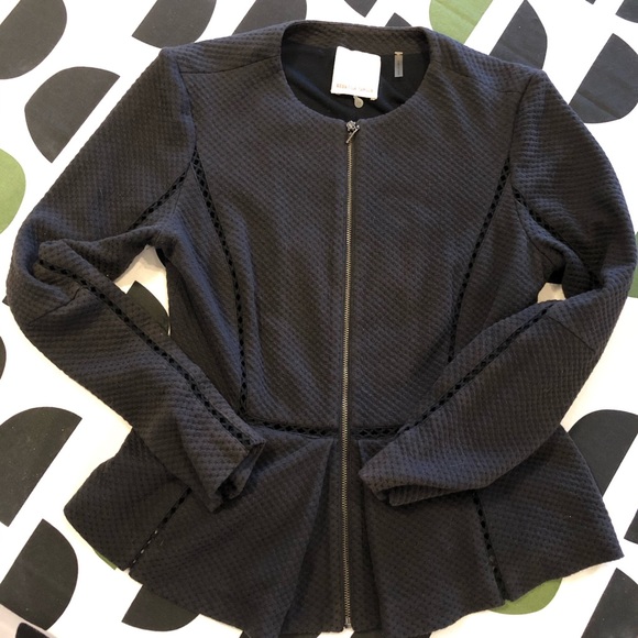 Rebecca Taylor Jackets & Blazers - 30% OFF🌟Rebecca Taylor Soft Black Peplum Jacket